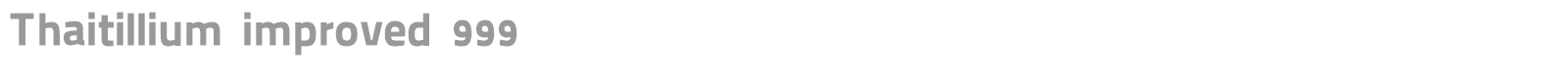 Thaitillium improved 999 font preview